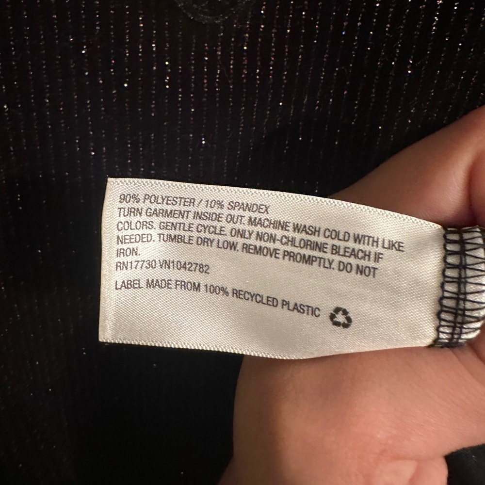 Wild Fable Black Rainbow Sparkle Sleeveless Ribbed Mini Dress - Picture 10 of 12